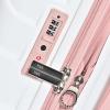 imageTravelers Choice Phenom 3PC Polycarbonate Spinner Luggage Set TSA Lock White ampamp PinkWhite  Pink