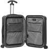 imageTravelers Choice TCruiser Expandable Spinner Luggage Gray Silverwood Softside 26InchBrushed Metal