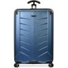 imageTravelers Choice TCruiser Expandable Spinner Luggage Gray Silverwood Softside 26InchNavy