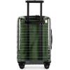 imageTravelers Choice Transparent Hardside Spinner Luggage Translucent CarryOn 22InchGreen