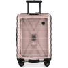 imageTravelers Choice Transparent Hardside Spinner Luggage Translucent CarryOn 22InchPink