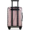imageTravelers Choice Transparent Hardside Spinner Luggage Translucent CarryOn 22InchPink