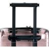 imageTravelers Choice Transparent Hardside Spinner Luggage Translucent CarryOn 22InchPink