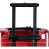 imageTravelers Choice Transparent Hardside Spinner Luggage Translucent CarryOn 22InchRed