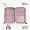 imageTravelers Choice Ultimax Polycarbonate Hardside Trunk Spinner Wheels TSA Lock Rose Pink 21Inch Carryon LuggagePink