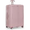 imageTravelers Choice Ultimax Polycarbonate Hardside Trunk Spinner Wheels TSA Lock Rose Pink 21Inch Carryon LuggagePink