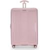imageTravelers Choice Ultimax Polycarbonate Hardside Trunk Spinner Wheels TSA Lock Rose Pink 21Inch Carryon LuggagePink