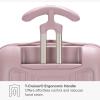 imageTravelers Choice Ultimax Polycarbonate Hardside Trunk Spinner Wheels TSA Lock Rose Pink 21Inch Carryon LuggageRose Pink