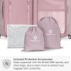 imageTravelers Choice Ultimax Polycarbonate Hardside Trunk Spinner Wheels TSA Lock Rose Pink 21Inch Carryon LuggageRose Pink