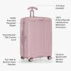 imageTravelers Choice Ultimax Polycarbonate Hardside Trunk Spinner Wheels TSA Lock Rose Pink 21Inch Carryon LuggageRose Pink