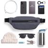 imageTravelers Choice Belfast 10quot Sling Bag Fanny Pack Hiking Stylish Comfortable ModernGrey