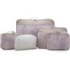 imageTravelers Choice Cloverland Packing Cubes 5 Piece Set Marble PinkMarble Pink
