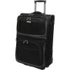 imageTravelers Choice Conventional II Expandable Rugged Rollaboard Luggage Black CheckedMedium 25Inch TC0804K25Black