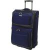 imageTravelers Choice Conventional II Expandable Rugged Rollaboard Luggage Black CheckedMedium 25Inch TC0804K25Navy