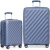 imageTravelers Choice Elm 2PC Hardside Spinner Luggage Set  Matte NavyMatte Navy