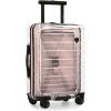 imageTravelers Choice Transparent Hardside Spinner Luggage Translucent CarryOn 22InchPink