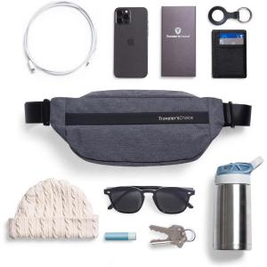 imageTravelers Choice Belfast 10quot Sling Bag Fanny Pack Hiking Stylish Comfortable ModernGrey