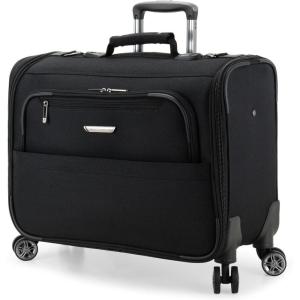 imageTravelers Choice CarryOn Softside 8Wheeled Spinner Garment Bag Luggage Black 21Inch