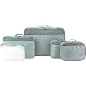 imageTravelers Choice Cloverland Packing Cubes 5 Piece Set Marble PinkGrey