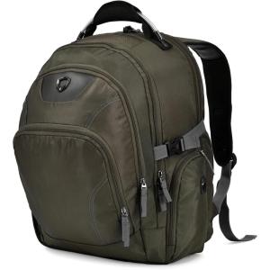 imageTravelers Choice Hollins Trek 19inch Luggage Backpack NavyOlive Green