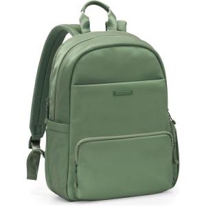 imageTravelers Choice Iria 20L Backpack for Women Water Resistant Travel Bag Daypack Work College Business Commuter Dusty Pink Carryon Laptop BackpackGreen