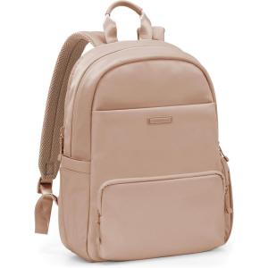imageTravelers Choice Iria 20L Backpack for Women Water Resistant Travel Bag Daypack Work College Business Commuter Dusty Pink Carryon Laptop BackpackLatte Beige