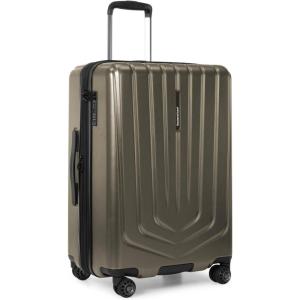 imageTravelers Choice Lethbridge Hardside Expandable Spinner Luggage with TSA Lock Black 29quot LargeMocha Gold