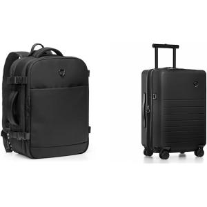 imageTravelers Choice Markham 27L Backpack and 21Inch Hardside Expandable Spinner CarryOn Luggage