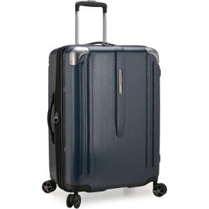 imageTravelers Choice New London II Hardside Expandable Spinner Luggage Gray CheckedMedium 26InchNavy
