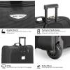 imageTravel Select Amsterdam Business Rolling Garment Bag Softside Expandable Rolling 2Wheeled Suit Carrier Gray One SizeGray