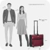 imageTravel Select Amsterdam Business Rolling Garment Bag Softside Expandable Rolling 2Wheeled Suit Carrier Gray One SizeRed