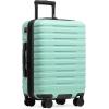 imageUS Traveler Boren Polycarbonate Hardside Rugged Travel Suitcase Luggage with 8 Spinner Wheels Aluminum Handle Mint CheckedMedium 26InchMint