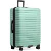 imageUS Traveler Boren Polycarbonate Hardside Rugged Travel Suitcase Luggage with 8 Spinner Wheels Aluminum Handle Mint CheckedMedium 26InchMint