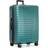 imageUS Traveler Boren Polycarbonate Hardside Rugged Travel Suitcase Luggage with 8 Spinner Wheels Aluminum Handle Mint CheckedMedium 26InchTeal