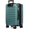 imageUS Traveler Boren Polycarbonate Hardside Rugged Travel Suitcase Luggage with 8 Spinner Wheels Aluminum Handle Mint CheckedMedium 26InchTeal