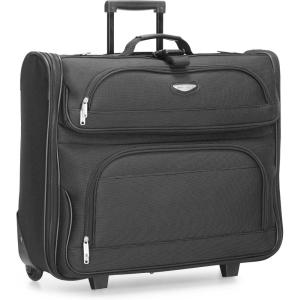 imageTravel Select Amsterdam Business Rolling Garment Bag Softside Expandable Rolling 2Wheeled Suit Carrier Gray One SizeGray