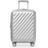 imageTravelers Choice Elm Expandable Spinner Luggage Set Matte Silver 21quot CarryOn