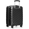 imageTravelers Choice Elm 21quot Carryon Expandable Spinner Luggage Set  Matte Black