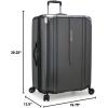 imageTravelers Choice New London II Hardside Expandable Spinner Luggage Gray Carryon 22InchGray