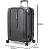 imageTravelers Choice New London II Hardside Expandable Spinner Luggage Gray Carryon 22InchGray