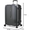 imageTravelers Choice New London II Hardside Expandable Spinner Luggage Gray Carryon 22InchGray