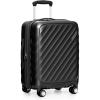 imageTravelers Choice Elm 21quot Carryon Expandable Spinner Luggage Set  Matte Black