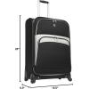 imageBeverly Hills Country Club Softside Expandable Spinner Luggage Black CheckedMedium 24InchBlack