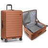 imageTravelers Choice Novia Top Opening Expandable Polycarbonate Luggage with Spinner Wheels Autumn Leaves 25Inch MediumAutumn Leaves