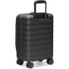 imageTravelers Choice Novia Top Opening Expandable Polycarbonate Luggage with Spinner Wheels Autumn Leaves 25Inch MediumBlack