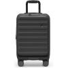 imageTravelers Choice Novia Top Opening Expandable Polycarbonate Luggage with Spinner Wheels Autumn Leaves 25Inch MediumBlack