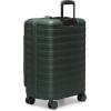 imageTravelers Choice Novia Top Opening Expandable Polycarbonate Luggage with Spinner Wheels Autumn Leaves 25Inch MediumGreen