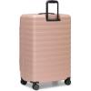imageTravelers Choice Novia Top Opening Expandable Polycarbonate Luggage with Spinner Wheels Autumn Leaves 25Inch MediumPink