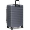imageTravelers Choice Novia Top Opening Expandable Polycarbonate Luggage with Spinner Wheels Autumn Leaves 25Inch MediumSlate Blue