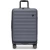 imageTravelers Choice Novia Top Opening Expandable Polycarbonate Luggage with Spinner Wheels Autumn Leaves 25Inch MediumSlate Blue